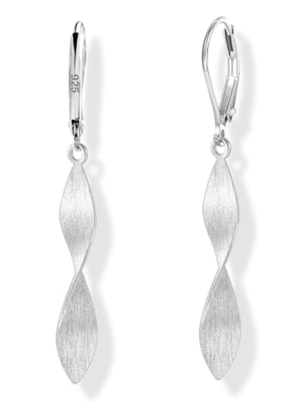 Twisted Dangle Ears for Women Drop Leverback Ears Twisted Teardrop Dangly